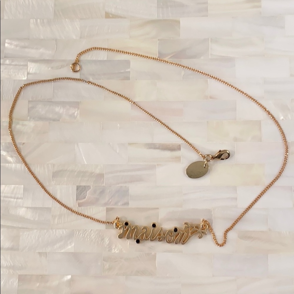 Gold “Maison” necklace